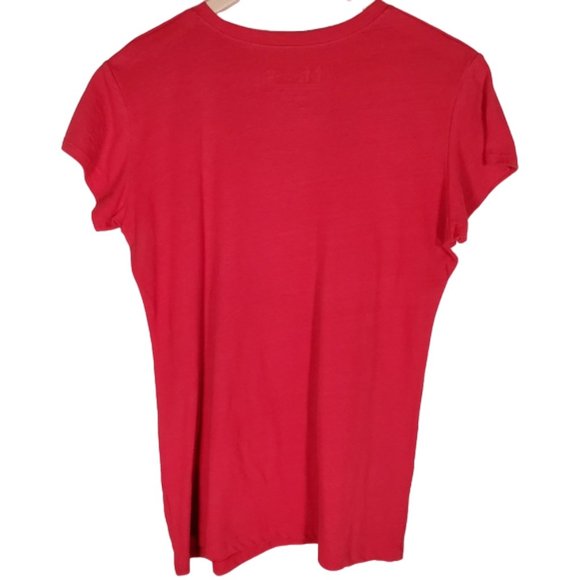 Coca Cola Shirt Graphic Sustainable Recycled Smile Red Adult M-L Juniors - Picture 4 of 6